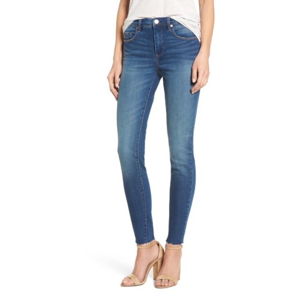 Blank NYC The Great Jones-high-rise raw hem skinny jeans-size 29